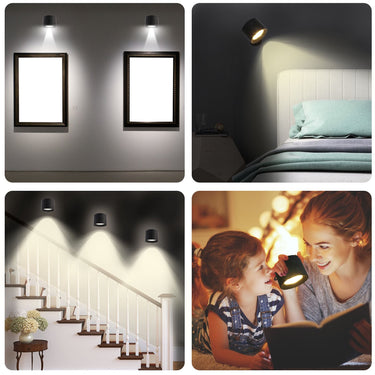 Smart Magnetic Wall Lamp – USB Night Light with Remote & Dimming